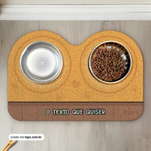 Tapete Capacho Jogo Americano para Comedouro e Bebedouro Tapz - Personalizado, Classic