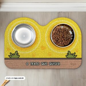 Tapete Capacho Jogo Americano para Comedouro e Bebedouro Tapz - Personalizado, House