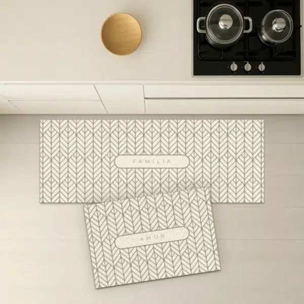 Passadeira Absorvente Geometric Antiderrapante Personalizada