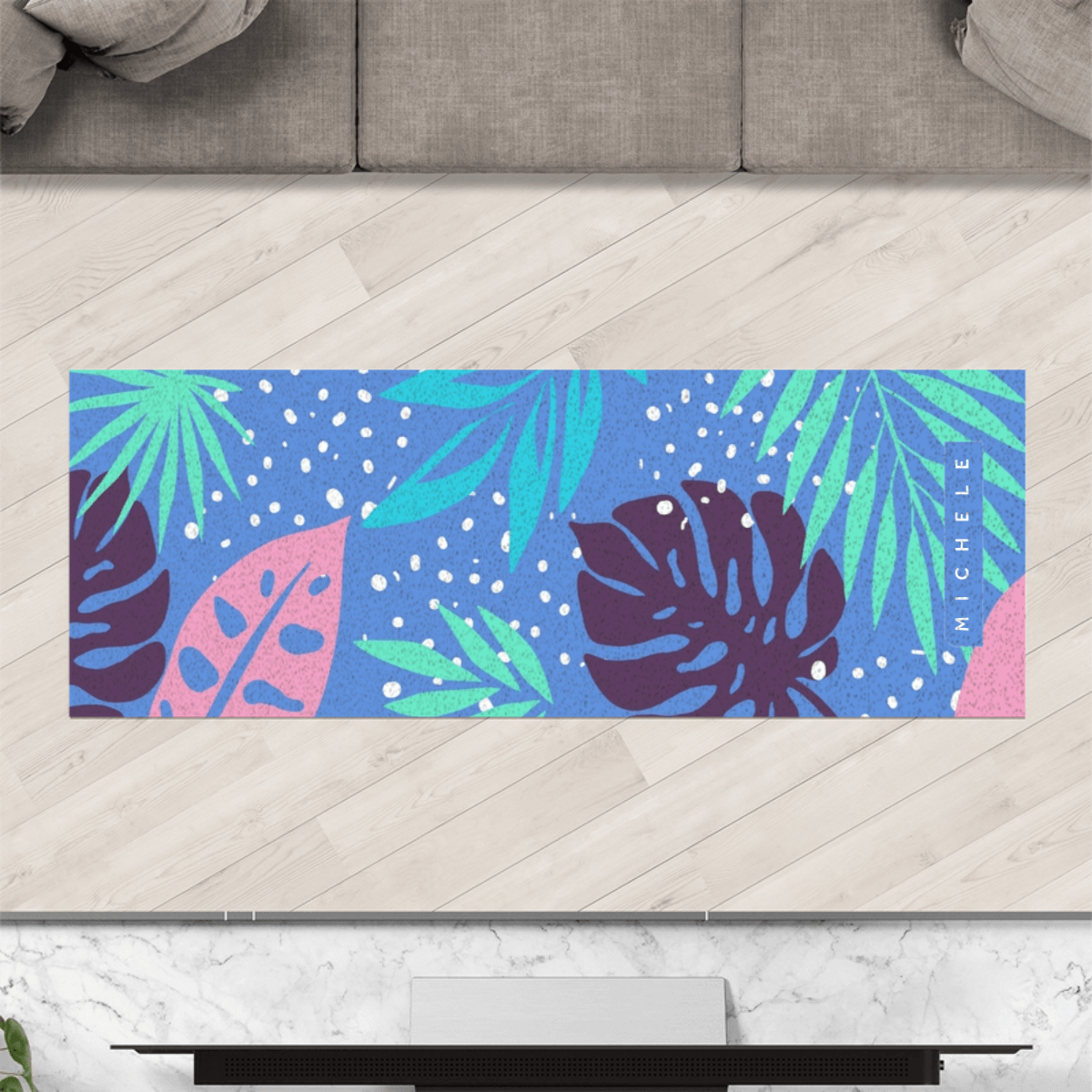 Tapete para Yoga Personalizado Antiderrapante 166x60cm - Selva Top